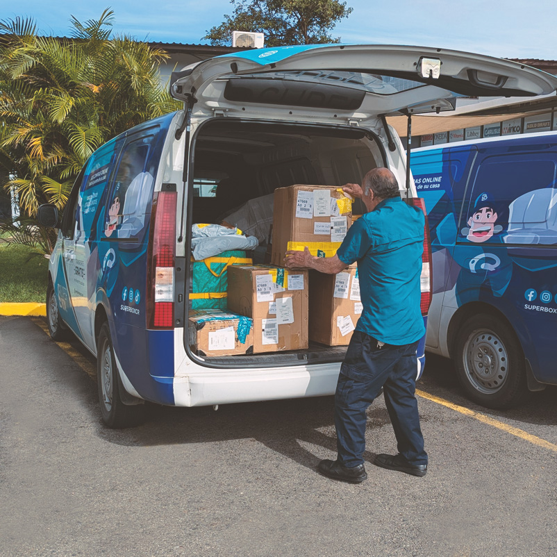 SuperBox delivery fleet